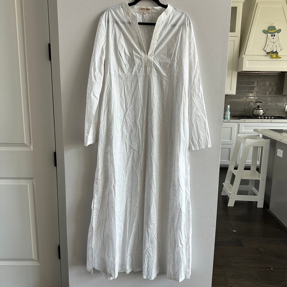 Emporio Sirenuse Embroidered Stars white cover up dress Size 48 - Picture 2 of 7